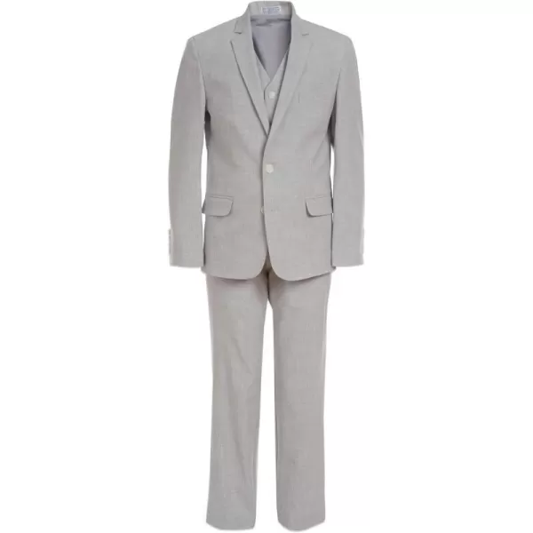 Calvin Klein Boys 3Piece Formal Suit SetSilver Metal