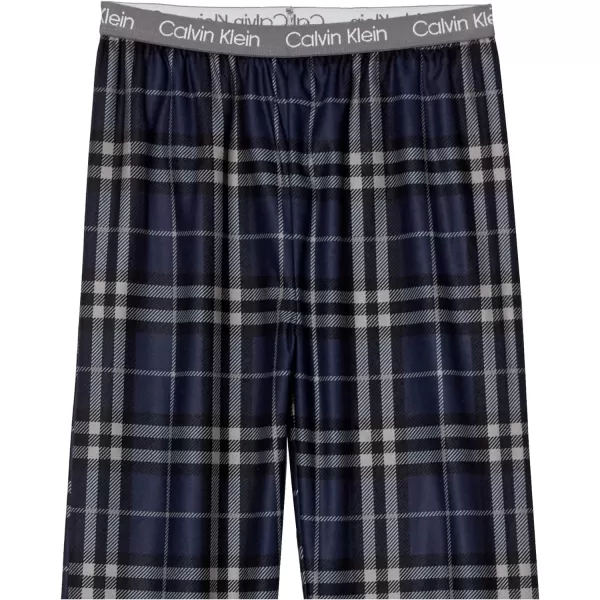 Calvin Klein Boys Super Soft Pajama PantsScotch Plaid Navy