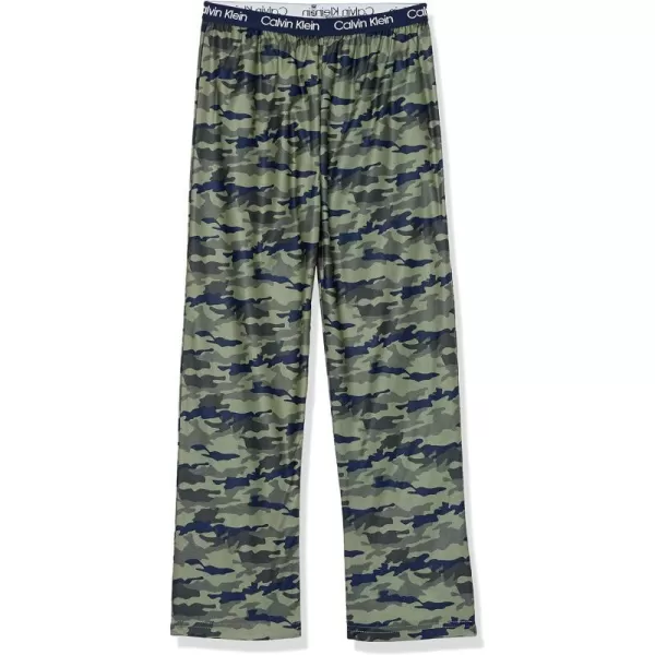 Calvin Klein Boys Super Soft Pajama PantsGreen Camo