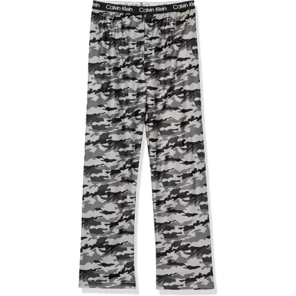 Calvin Klein Boys Super Soft Pajama PantsGreyBlack Camo