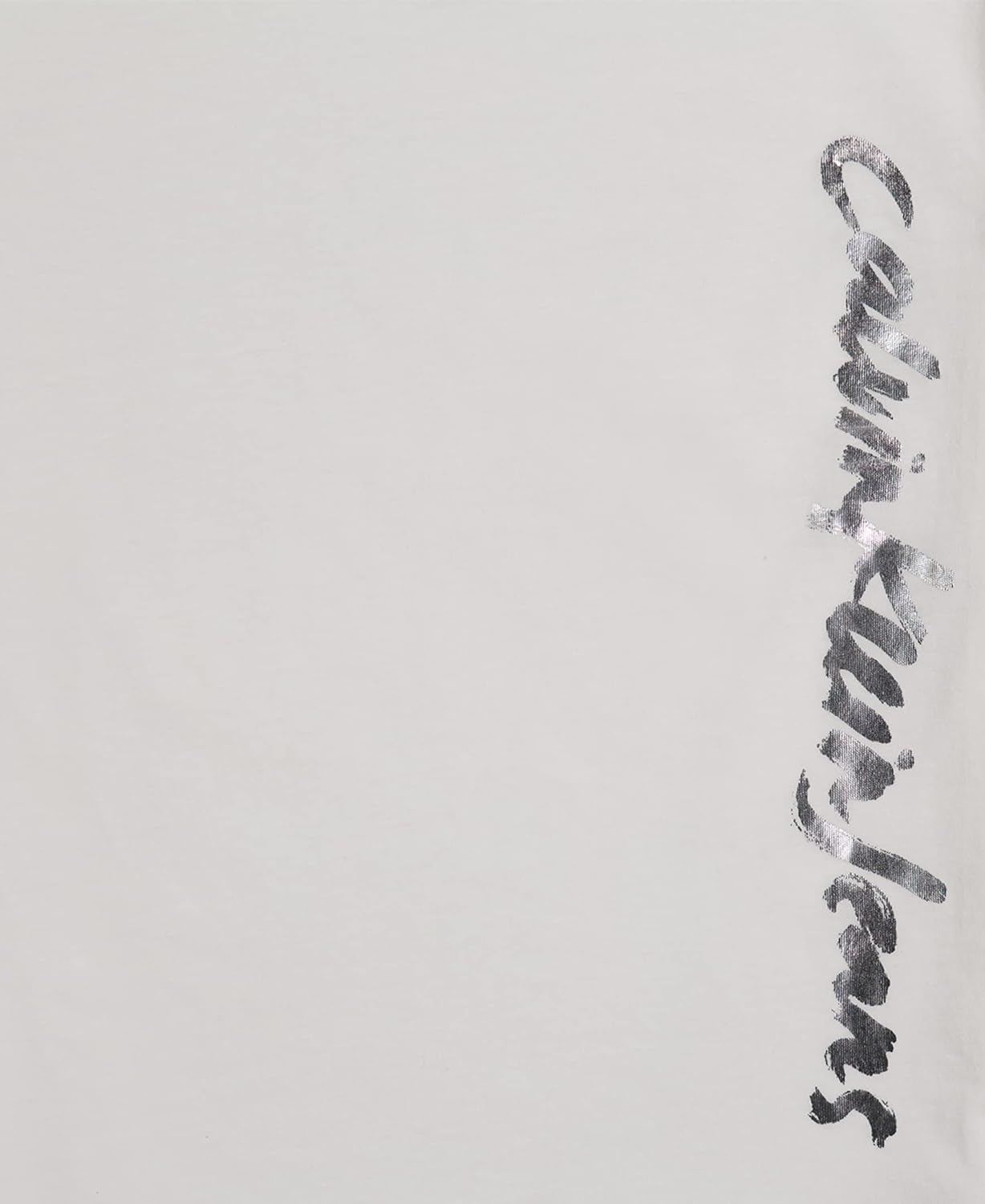 Calvin Klein Girls Short Sleeve Logo TShirt Comfortable Fit Cotton Tee with Tagless InteriorKnockout White