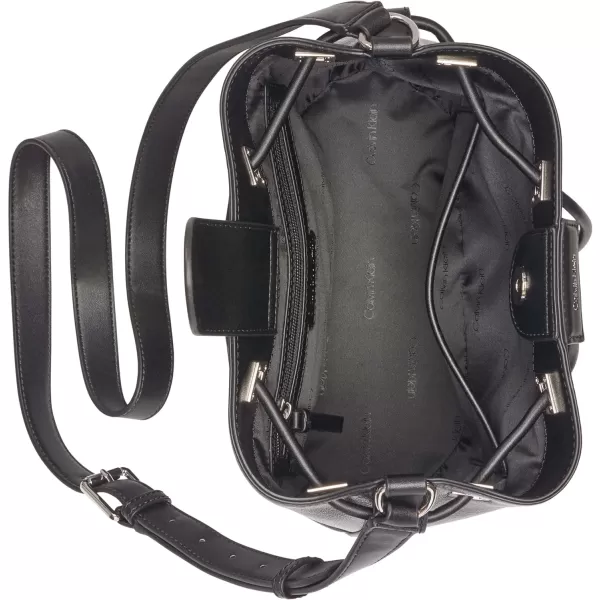 Calvin Klein Ash Bucket CrossbodyBlackSilver