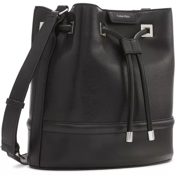 Calvin Klein Ash Bucket CrossbodyBlackSilver