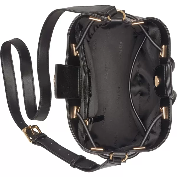 Calvin Klein Ash Bucket CrossbodyBrownKhakiBlack