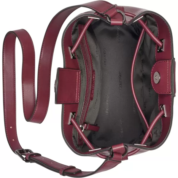 Calvin Klein Ash Bucket CrossbodyDeep Rouge