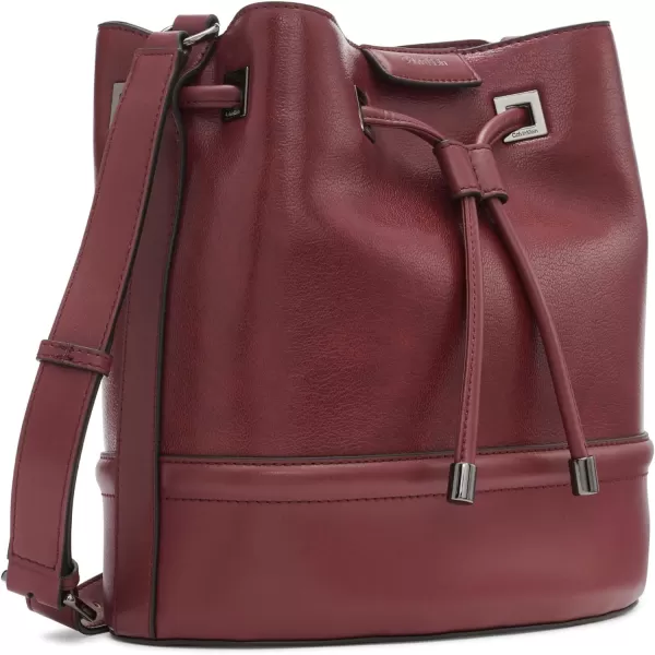 Calvin Klein Ash Bucket CrossbodyDeep Rouge
