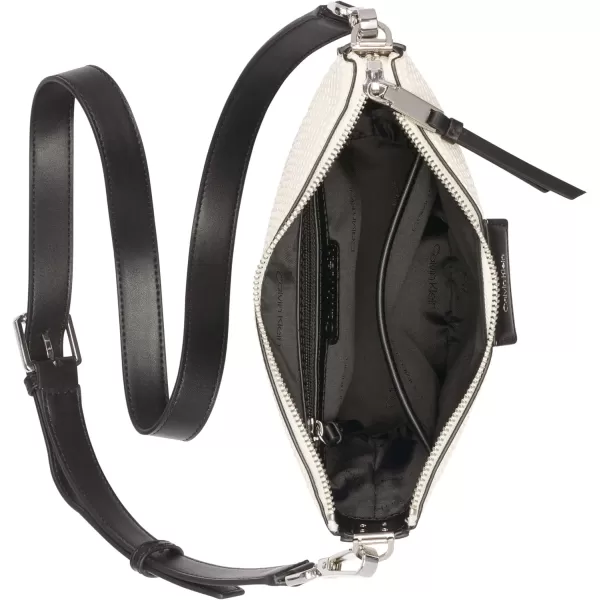 Calvin Klein Ash NorthSouth CrossbodyBlack Multi Stripe