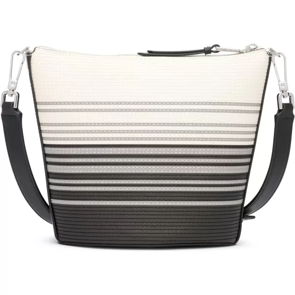 Calvin Klein Ash NorthSouth CrossbodyBlack Multi Stripe