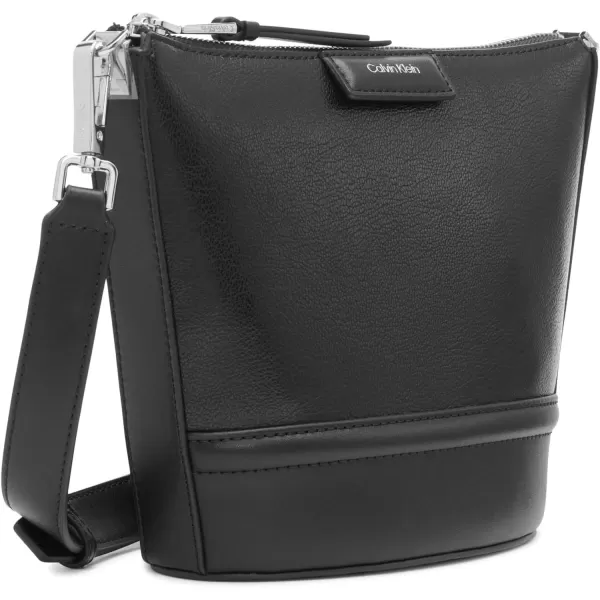 Calvin Klein Ash NorthSouth CrossbodyBlackSilver