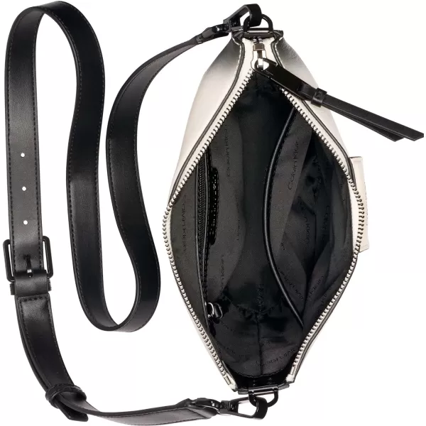 Calvin Klein Ash NorthSouth CrossbodyCherub WhiteBlack