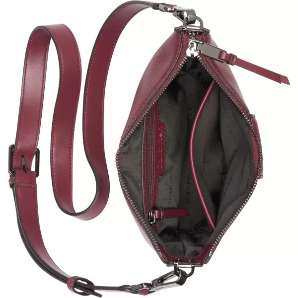 Calvin Klein Ash NorthSouth CrossbodyDeep Rouge