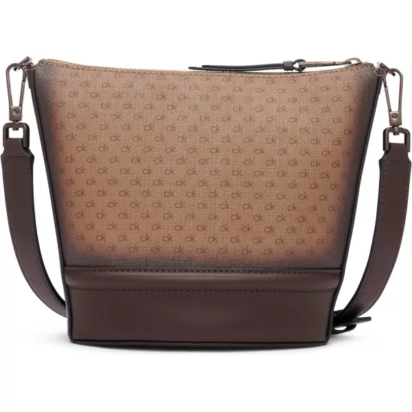 Calvin Klein Ash NorthSouth CrossbodyKhakiBrownJava