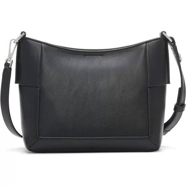 Calvin Klein Aura NorthSouth Top Zip CrossbodyBlackSilver