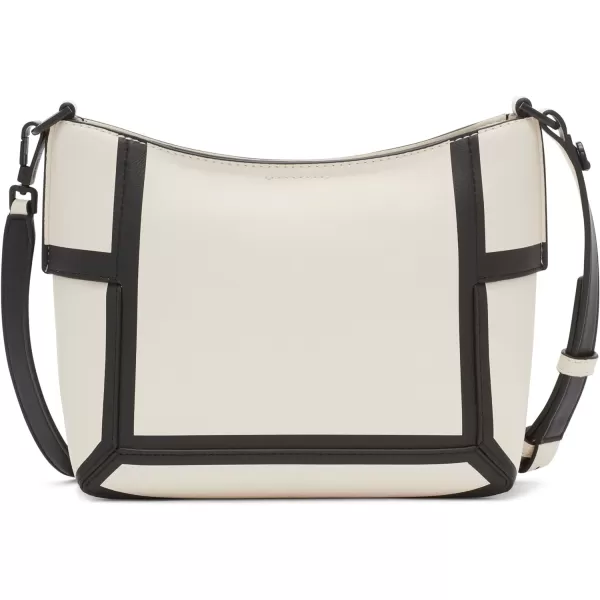 Calvin Klein Aura NorthSouth Top Zip CrossbodyCherub WhiteBlack