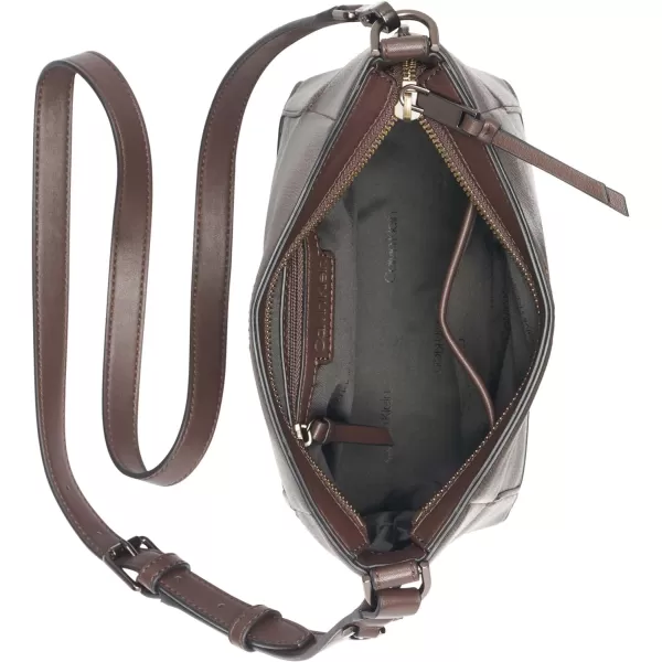 Calvin Klein Aura NorthSouth Top Zip CrossbodyJava