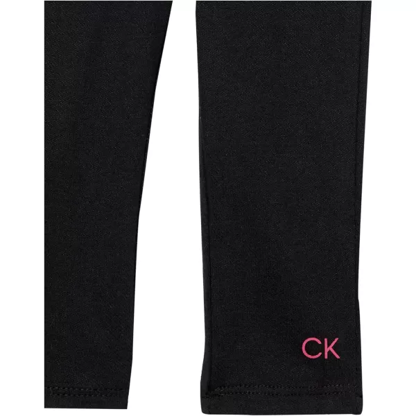 Calvin Klein Baby Girls 2 Pieces Legging SetBlackWhite