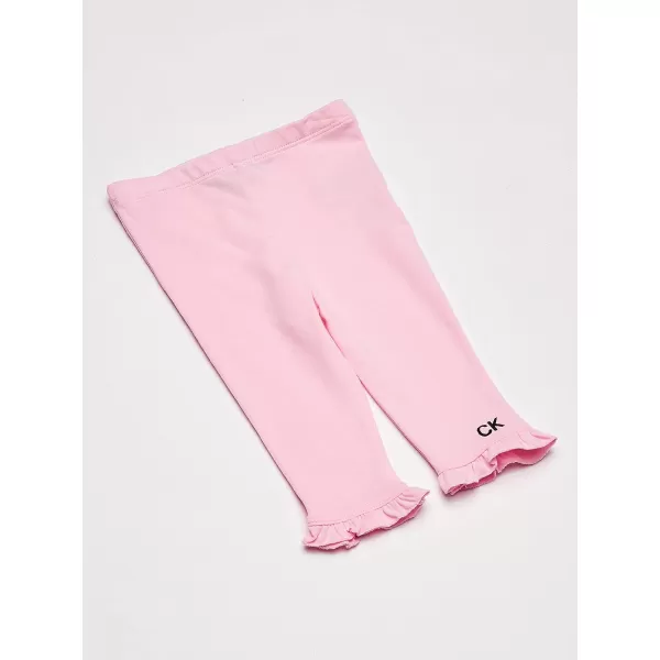 Calvin Klein Baby Girls 2 Pieces Legging SetPrint StripesPink