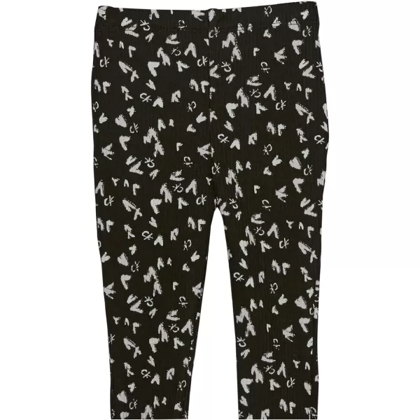 Calvin Klein Baby Girls 2 Pieces Legging SetQuiet TimeBlack