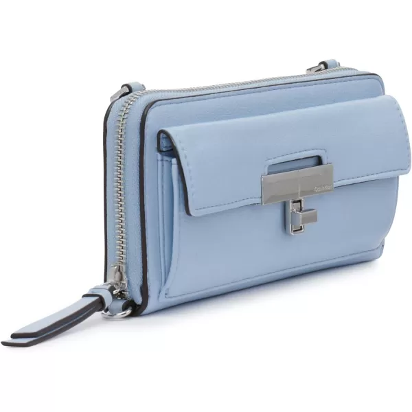 Calvin Klein Becky Organizational Wallet on a String CrossbodyCelestial Blue