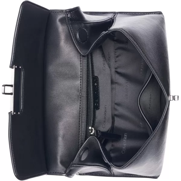 Calvin Klein Becky Top Handle Mini Bag CrossbodyBlackSilver