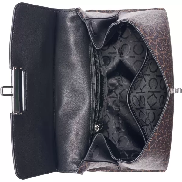 Calvin Klein Becky Top Handle Mini Bag CrossbodyBrownKhakiBlack