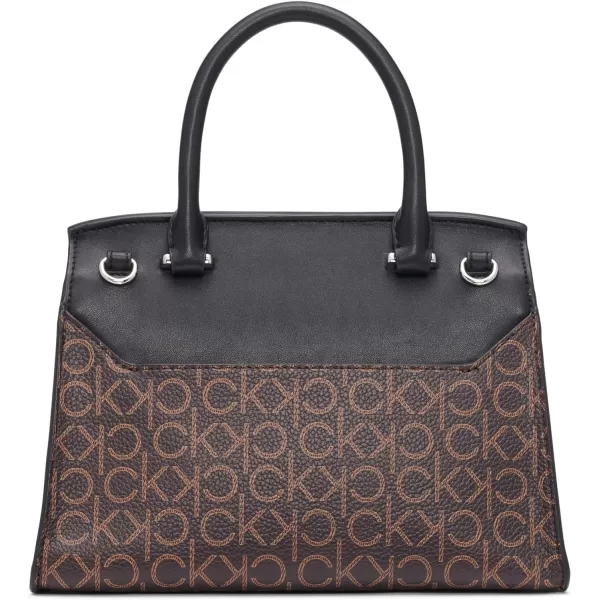Calvin Klein Becky Top Handle Mini Bag CrossbodyBrownKhakiBlack