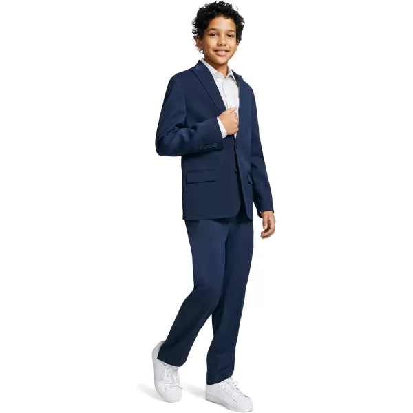 Calvin Klein Boys 2Piece Formal Suit SetBright Blue Stretch