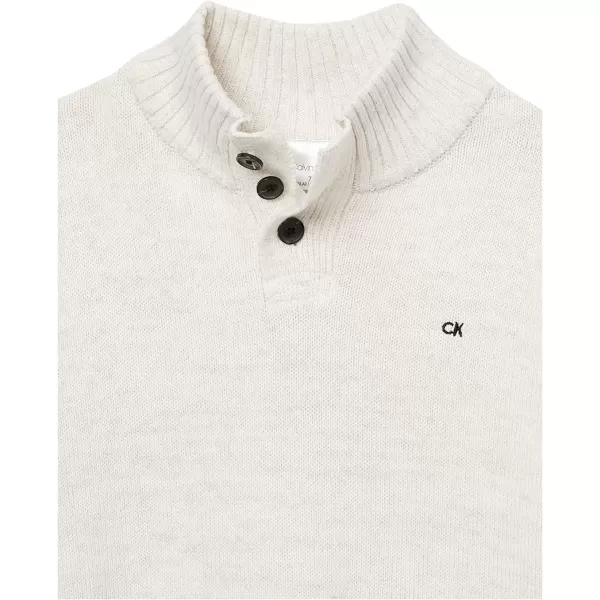 Calvin Klein Boys 3piece Sweater Set With Matching Buttondown Shirt and PantsLinen Marled