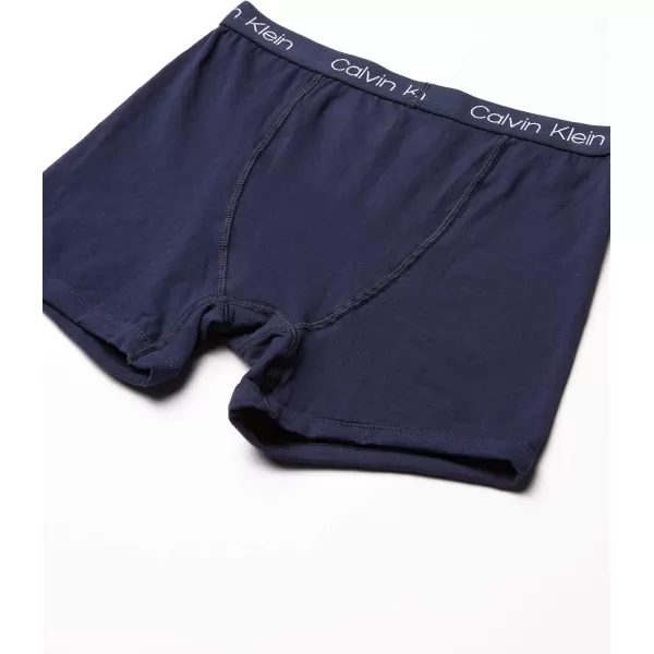 Calvin Klein Boys 4 Pack Boxer BriefsBlack Iris Pack