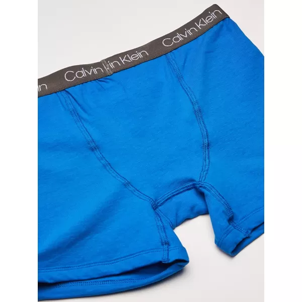 Calvin Klein Boys 4 Pack Boxer BriefsMarlinHeather GreyCamoFrench Blue