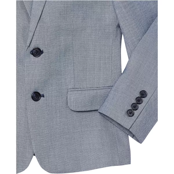 Calvin Klein Boys Blazer Suit Jacket 2Button Single Breasted Closure Buttoned Cuffs amp Front Flap PocketsNeptune