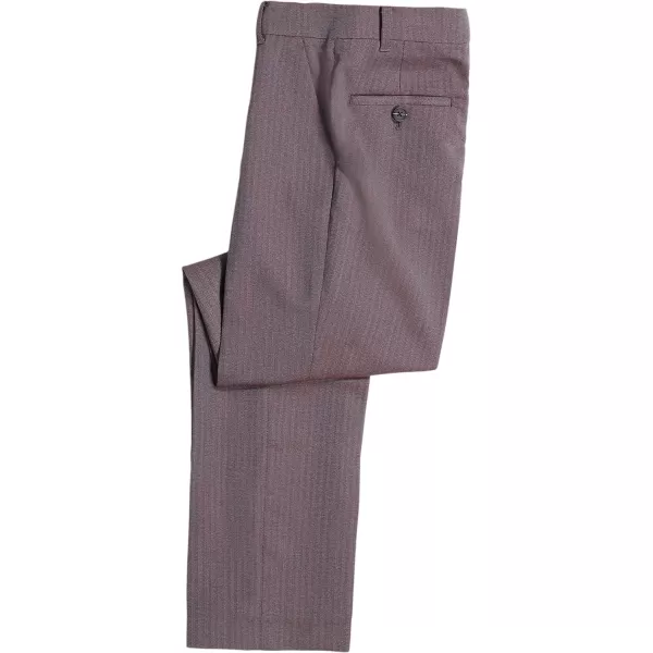 Calvin Klein Boys Flat Suit Dress Pant Straight Leg Fit amp Hemmed Bottom Belt Loops amp Functional Front PocketsBeetroot