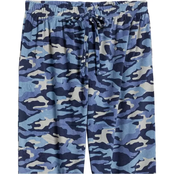 Calvin Klein Boys Fleece Pajama Pants 2 Piece Pj SetBlack IrisCamo Blue