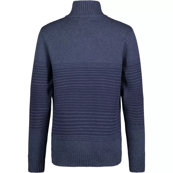 Calvin Klein Boys Half Zip Pullover Sweater Ribbed Neckline amp Logo DetailingBlue Stripe