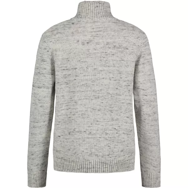 Calvin Klein Boys Half Zip Pullover Sweater Ribbed Neckline amp Logo DetailingWhipped Cream