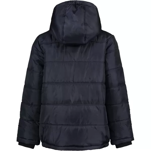 Calvin Klein Boys Heavyweight Hooded Bubble Jacket with Polar Fleece LiningEclipse 11b