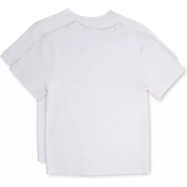 Calvin Klein Boys Kids Crewneck Undershirt TShirt 2 PackClassic WhiteClassic White