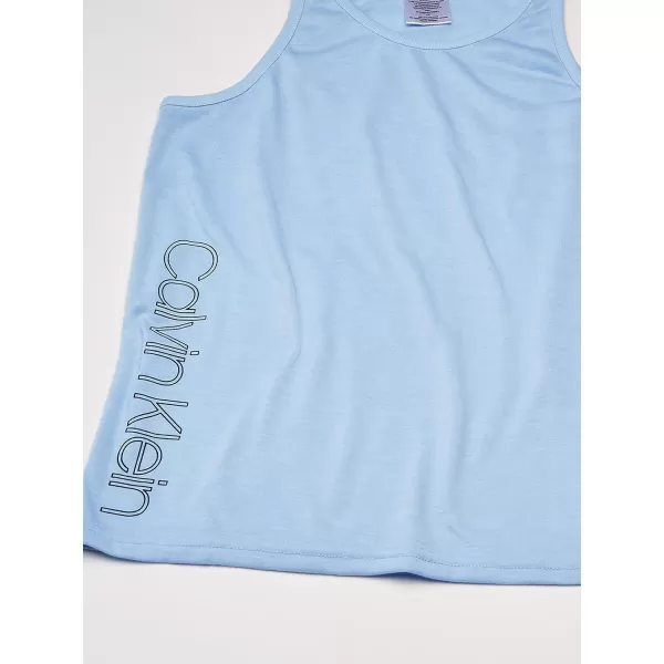 Calvin Klein Boys Little 2 Piece Sleepwear Top and Bottom Pajama SetBlue Bell Ck River Plaid