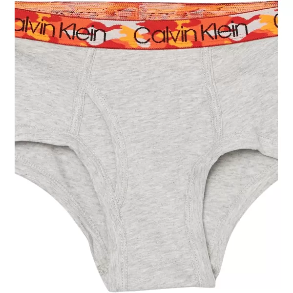 Calvin Klein Boys Little Modern Cotton Assorted Briefs Underwear 3 Pack3 Pack  Black Crystal Pink Heather Grey