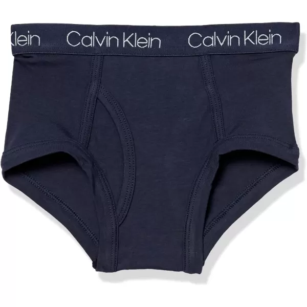 Calvin Klein Boys Little Modern Cotton Assorted Briefs Underwear 3 Pack3 Pack  Heather Grey Classic White Black