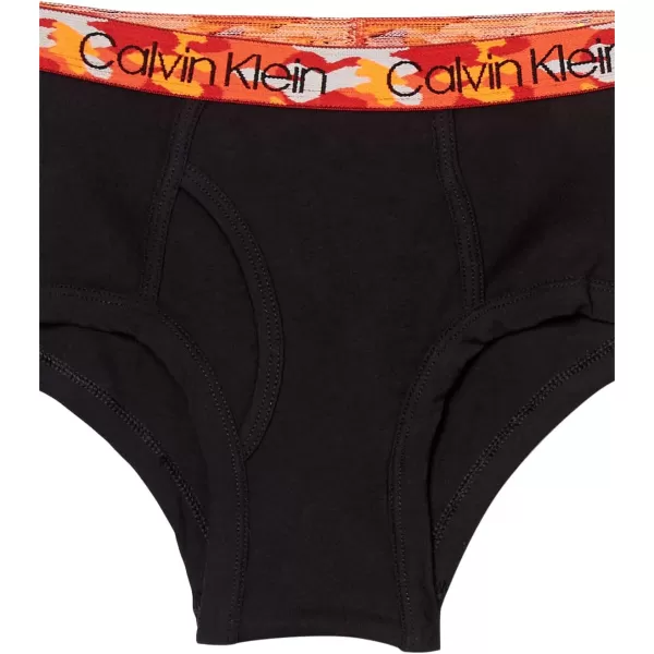 Calvin Klein Boys Little Modern Cotton Assorted Briefs Underwear 3 PackAngel FallsMarlinCamo Blue