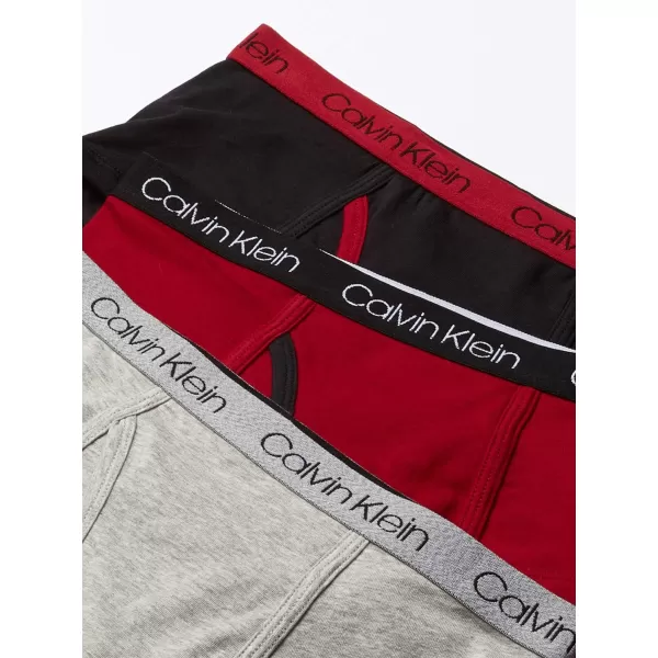 Calvin Klein Boys Little Modern Cotton Assorted Briefs Underwear 3 PackBlack Iris Pack