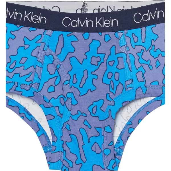Calvin Klein Boys Little Modern Cotton Assorted Briefs Underwear 3 PackBlack Pine Green Green Heather Rugby