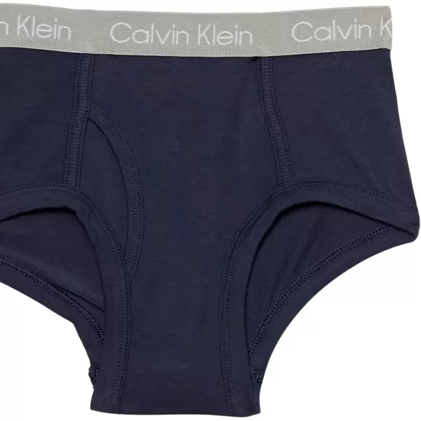 Calvin Klein Boys Little Modern Cotton Assorted Briefs Underwear 3 PackBlackHeather GreyEmber Blaze