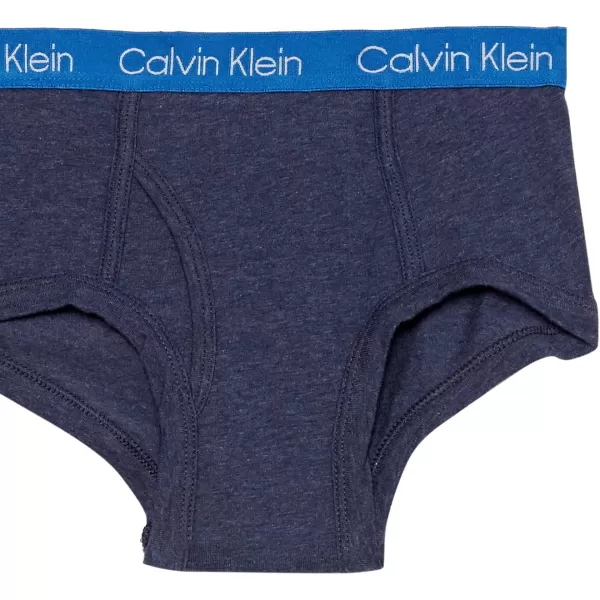 Calvin Klein Boys Little Modern Cotton Assorted Briefs Underwear 3 PackBlackHeather GreyEmber Blaze