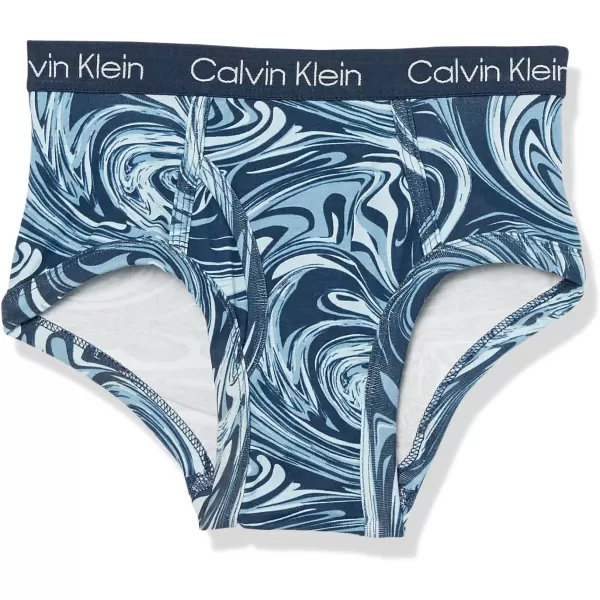 Calvin Klein Boys Little Modern Cotton Assorted Briefs Underwear 3 PackCamostripe Pk