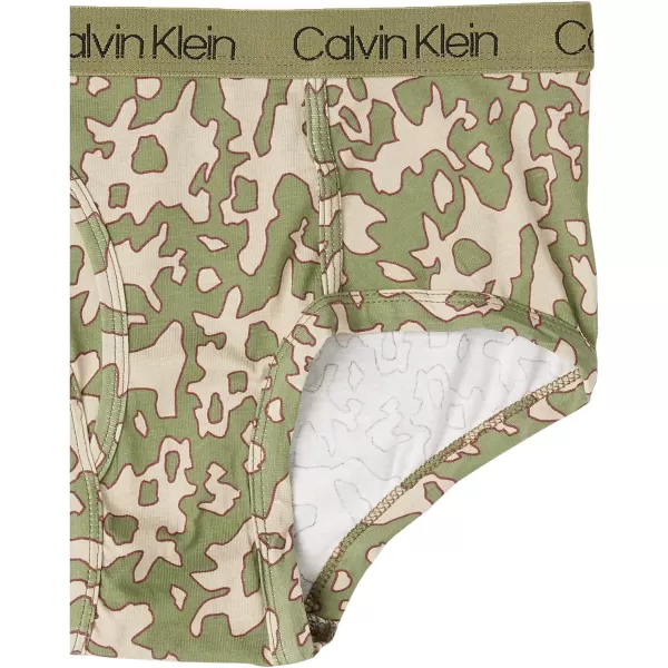 Calvin Klein Boys Little Modern Cotton Assorted Briefs Underwear 3 PackCandy ConePlaid