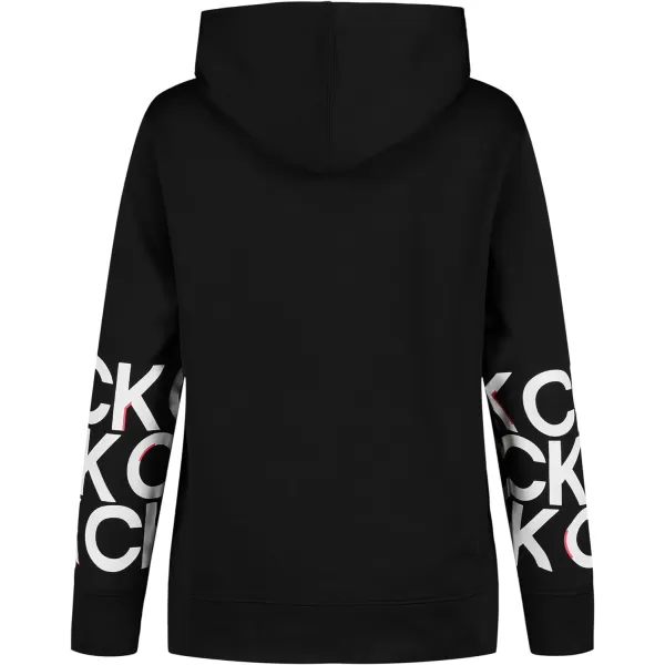 Calvin Klein Boys Long Sleeve Pullover Fleece HoodiePerformance Black