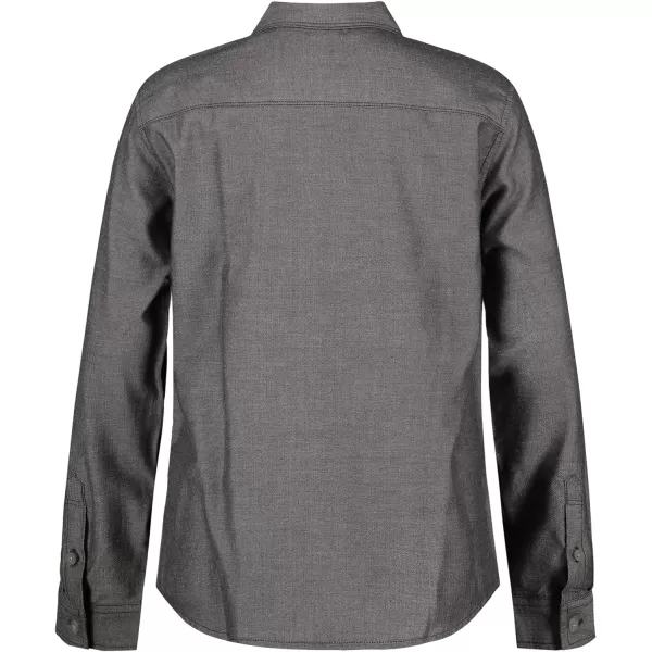 Calvin Klein Boys Long Sleeve Woven ButtonDown ShirtBlack Herringbone