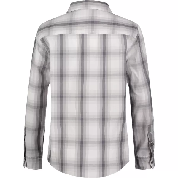 Calvin Klein Boys Long Sleeve Woven ButtonDown ShirtShadow Plaid